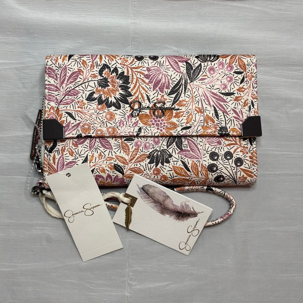 Jessica Simpson New Floral Wallet 7” X 4.5”
